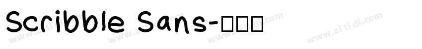 Scribble Sans字体转换